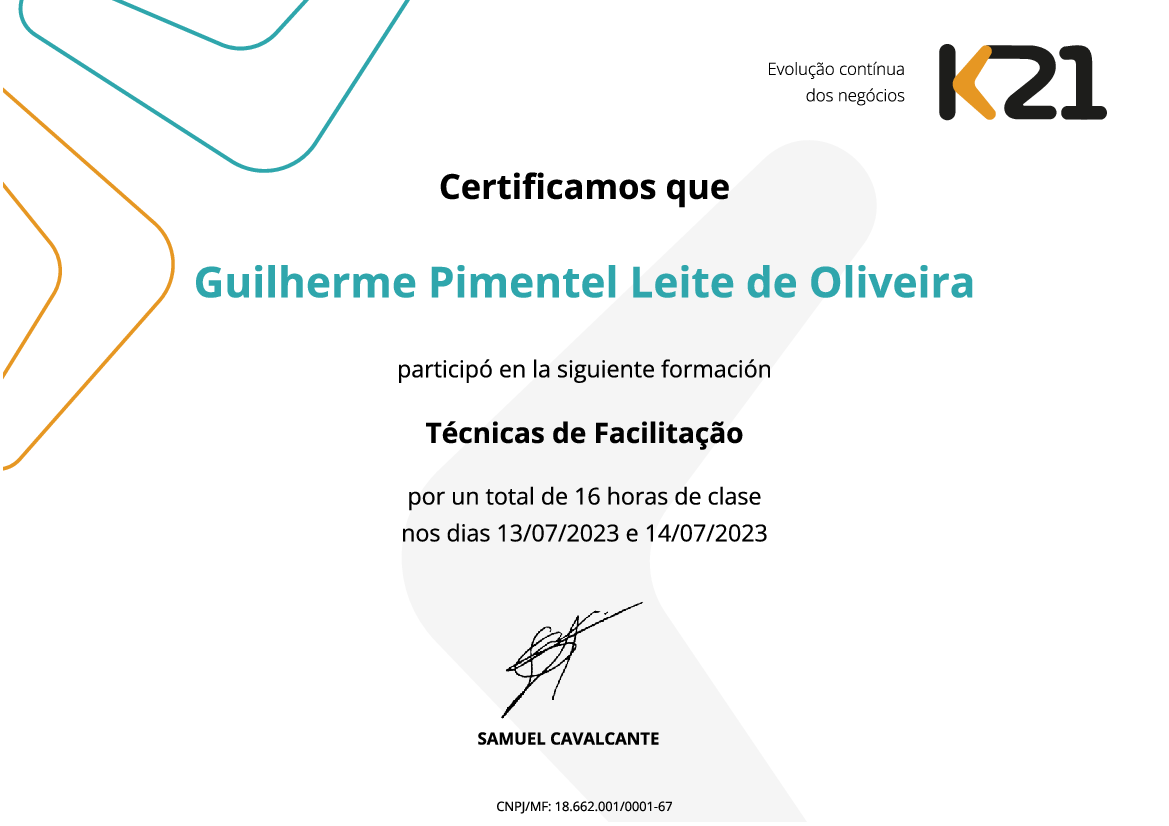 Certificado K21